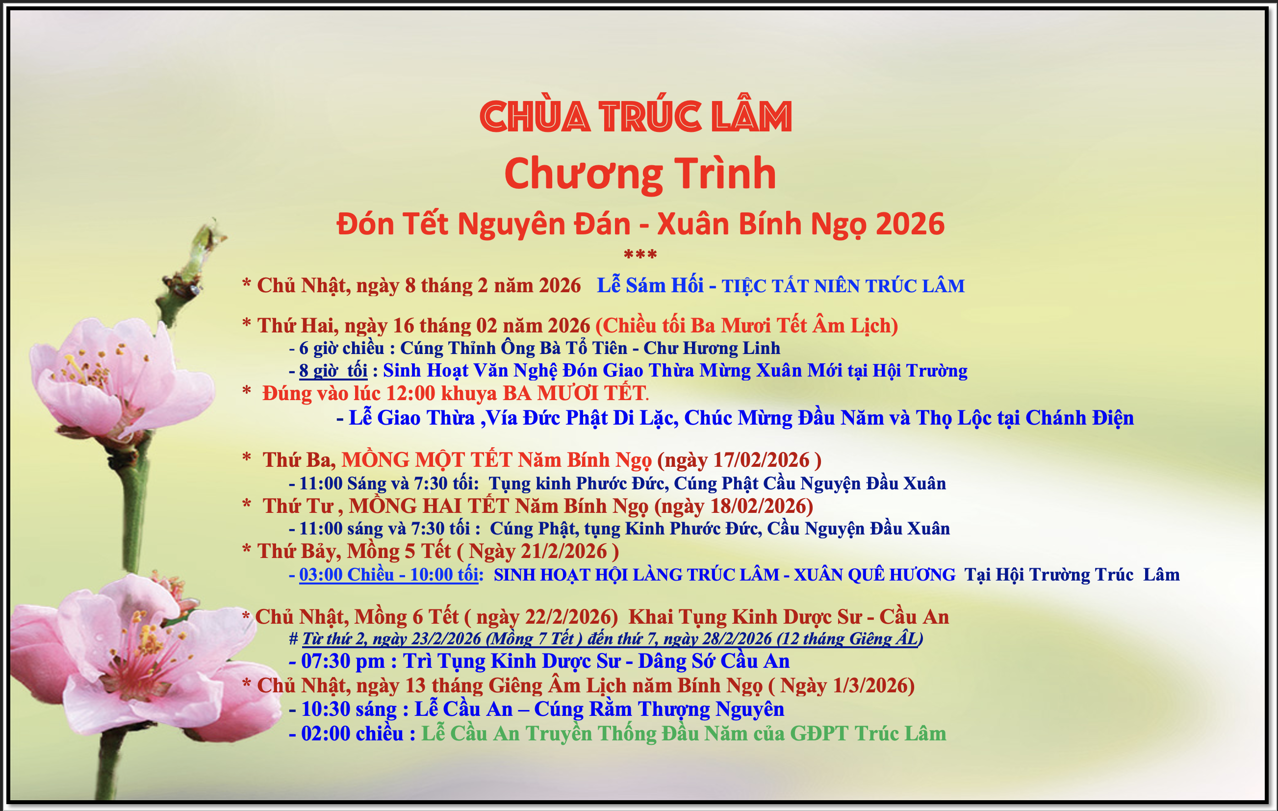 Tết 2026 - Chùa Trúc Lâm